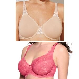Wacoal & Paramour Unlined Full Cup Bras, 32D